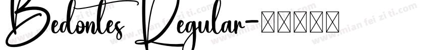 Bedontes Regular字体转换